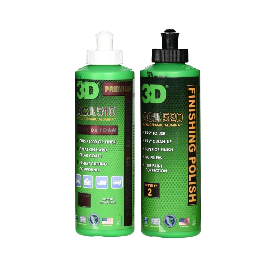 Kit Polish Cut+Finish 236ml - 3D Car Care